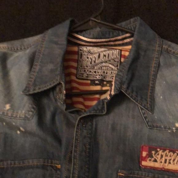 ☠️🔥VERY RARE Affliction denim ☠️🔥 - Picture 2 of 3